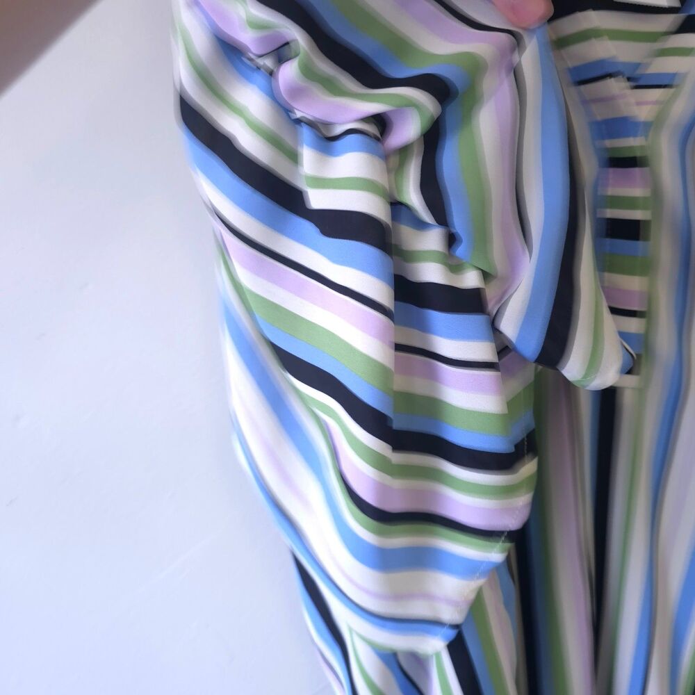 Torrid Harper 3 Button Up Stripe Multicolored Blo… - image 5